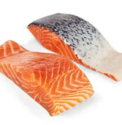 Oshēn Brand - Atlantic Salmon - 8oz Fresh Fillet Skin-on Portions (4 Count) Sustainably Raised- 2lb Box Best Price