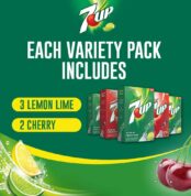 7-UP, Variety Pack – Powder Drink Mix - (5 boxes, 30 sticks) – Sugar Free & Delicious, Makes 30 flavored water beverages Cheapest Price