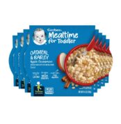 Gerber Baby Cereal, Oatmeal & Barley, Apple Cinnamon, 4.5 Ounce Self-Feeding Trays (Pack of 8) Best Price