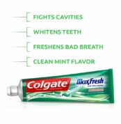 Colgate Max Fresh Whitening Toothpaste with Mini Breath Strips, Clean Mint - 6 ounce (2 Pack) Cheapest Price