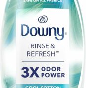 Downy RINSE & REFRESH Laundry Odor Remover and Fabric Softener, Cool Cotton, 48 fl oz, Safe on ALL Fabrics, Gentle on Skin, HE Compatible Best Price