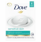 Dove Beauty Bar More Moisturizing Than Bar Soap for Softer Skin, Fragrance Free, Hypoallergenic Sensitive Skin With Gentle Cleanser, 3.75 Ounce (Pack of 8) Best Price