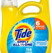 Tide Simply Liquid Laundry Detergent Refreshing Breeze, 114 loads (Packaging May Vary) Best Price