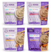 Ready, Set, Food! Organic Baby Oatmeal Cereal | Variety - Original, Peanut Butter Strawberry, Pumpkin Cinnamon & Peanut Butter Banana 4- Pack | 9 Top Allergens Inside | Unsweetened, Iron Fortified Best Price