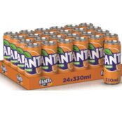 European Fanta Orange Soda Case of Cans 24 x 330 ml Best Price