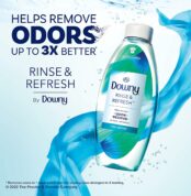 Downy RINSE & REFRESH Laundry Odor Remover and Fabric Softener, Cool Cotton, 48 fl oz, Safe on ALL Fabrics, Gentle on Skin, HE Compatible Cheapest Price