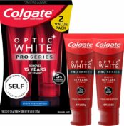 Colgate Optic White Pro Series Whitening Toothpaste with 5% Hydrogen Peroxide, Stain Prevention, 3 oz Tube, 2 Pack Best Price