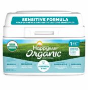 Happy Baby Organics Infant Formula Milk Based Powder packaging may vary, Stage 1 Sensitive, 21 Ounce Best Price