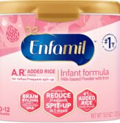 Enfamil A.R. Infant Formula, Reduces Reflux & Frequent Spit-Up, Expert Recommended DHA for Brain Development, Probiotics to Support Digestive & Immune Health, Reusable Powder Tub, 78 Oz Best Price