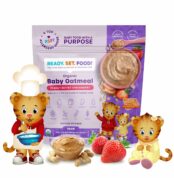 Ready, Set, Food! Organic Baby Oatmeal Cereal | Daniel Tiger Peanut Butter Strawberry | Organic Baby Food with 9 Top Allergens | Unsweetened | Fortified with Iron | 15 Servings Best Price