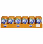 European Fanta Orange Soda Case of Cans 24 x 330 ml Cheapest Price