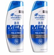 Head & Shoulders For Men - Full & Thick - 2 in 1 Dandruff Shampoo + Conditioner - Net Wt. 12.8 FL OZ (380 mL) Per Bottle - Pack of 2 Bottles Best Price